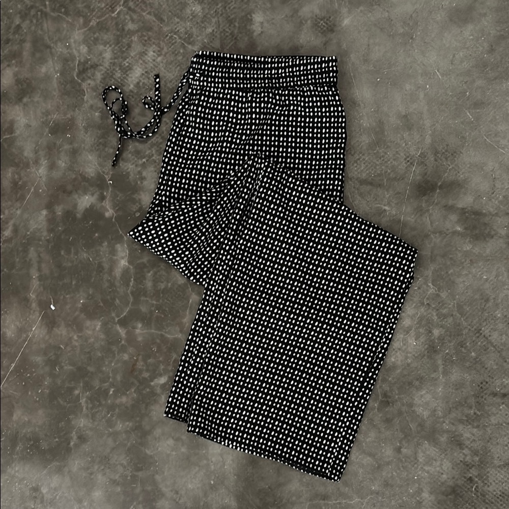LOFT Women’s Black and White Checkered Dress Pants